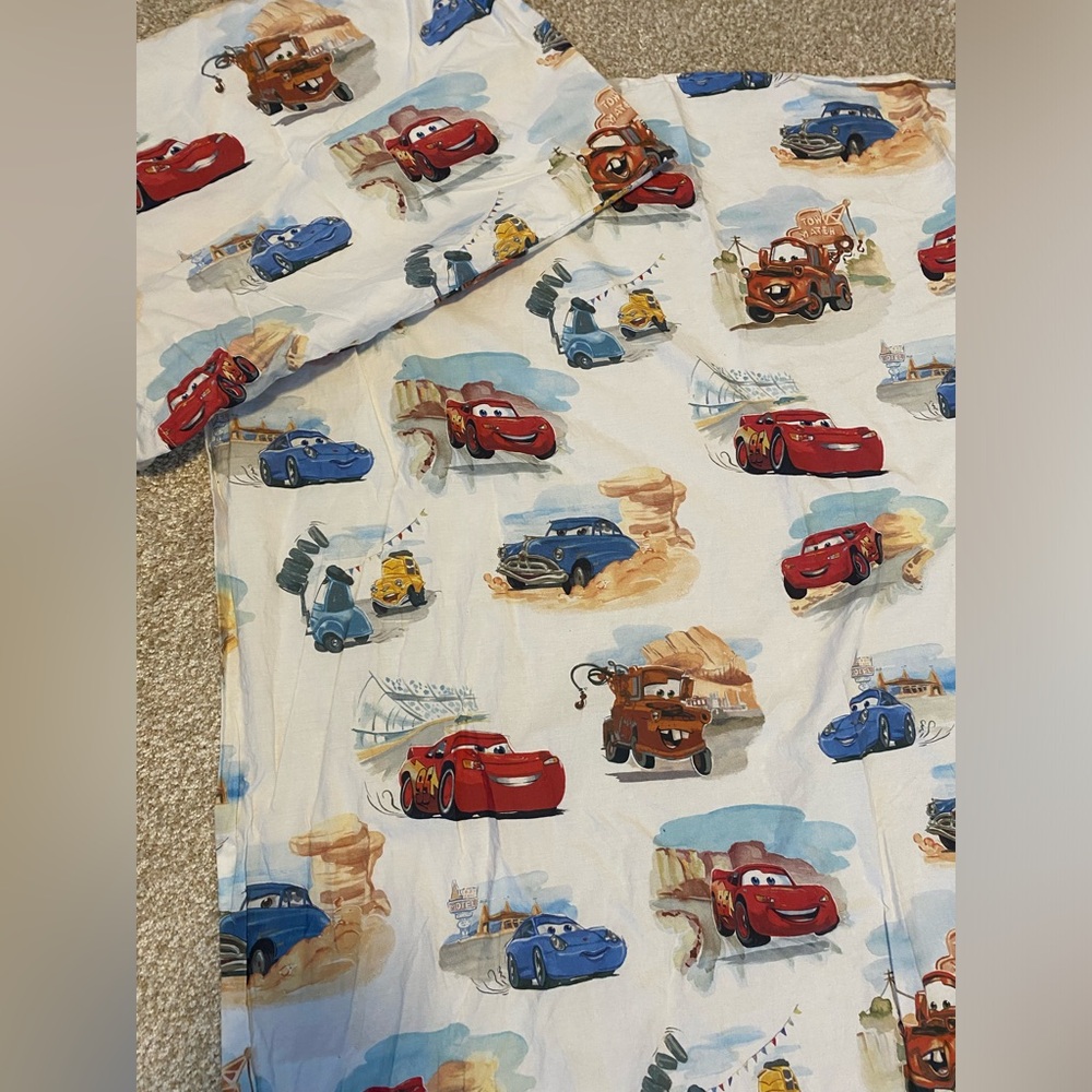 Pottery Barn Kids Lightning McQueen Toddler Sheet Set